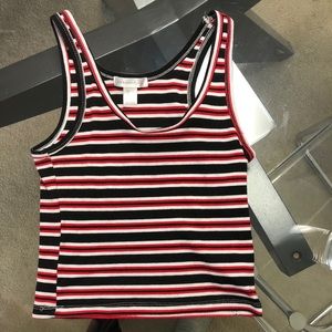 60s stripped crop top